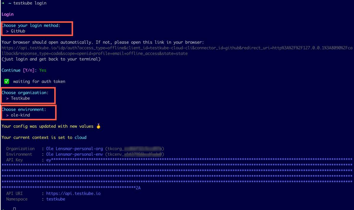 CLI Authentication