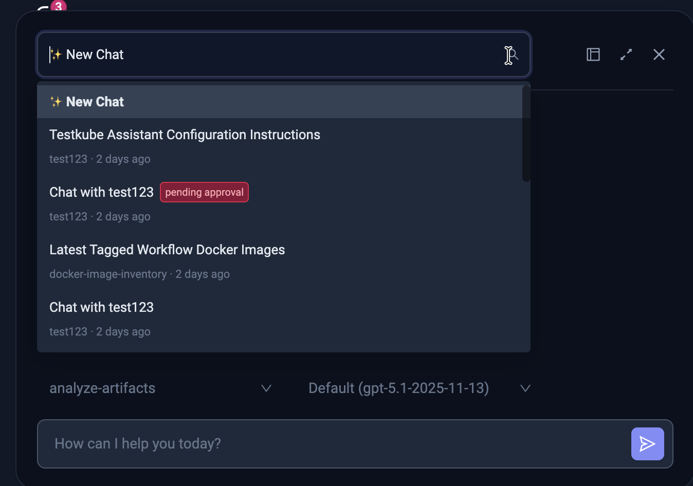 Selecting a Chat in Overlay Mode