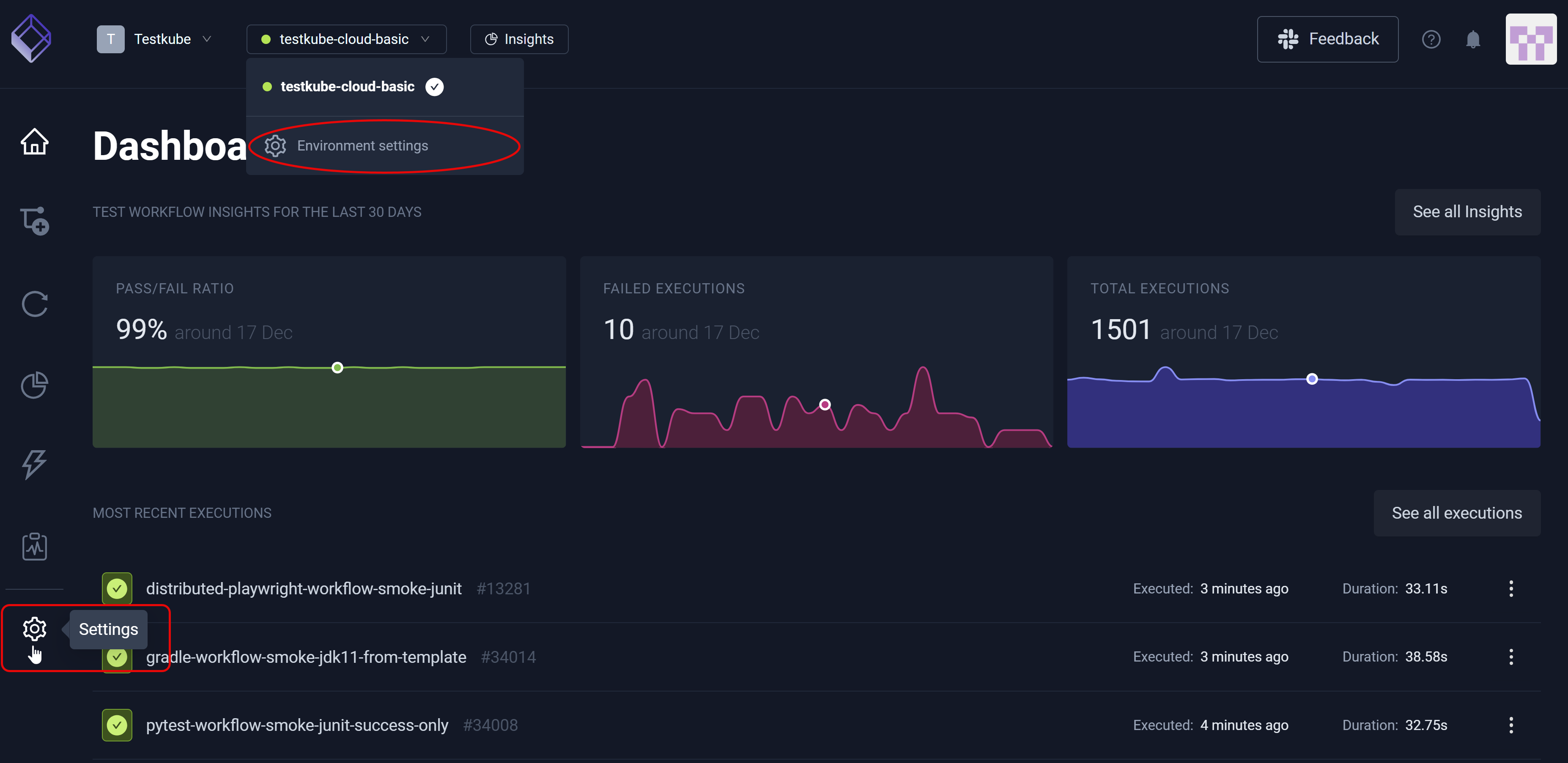 Environment Settings