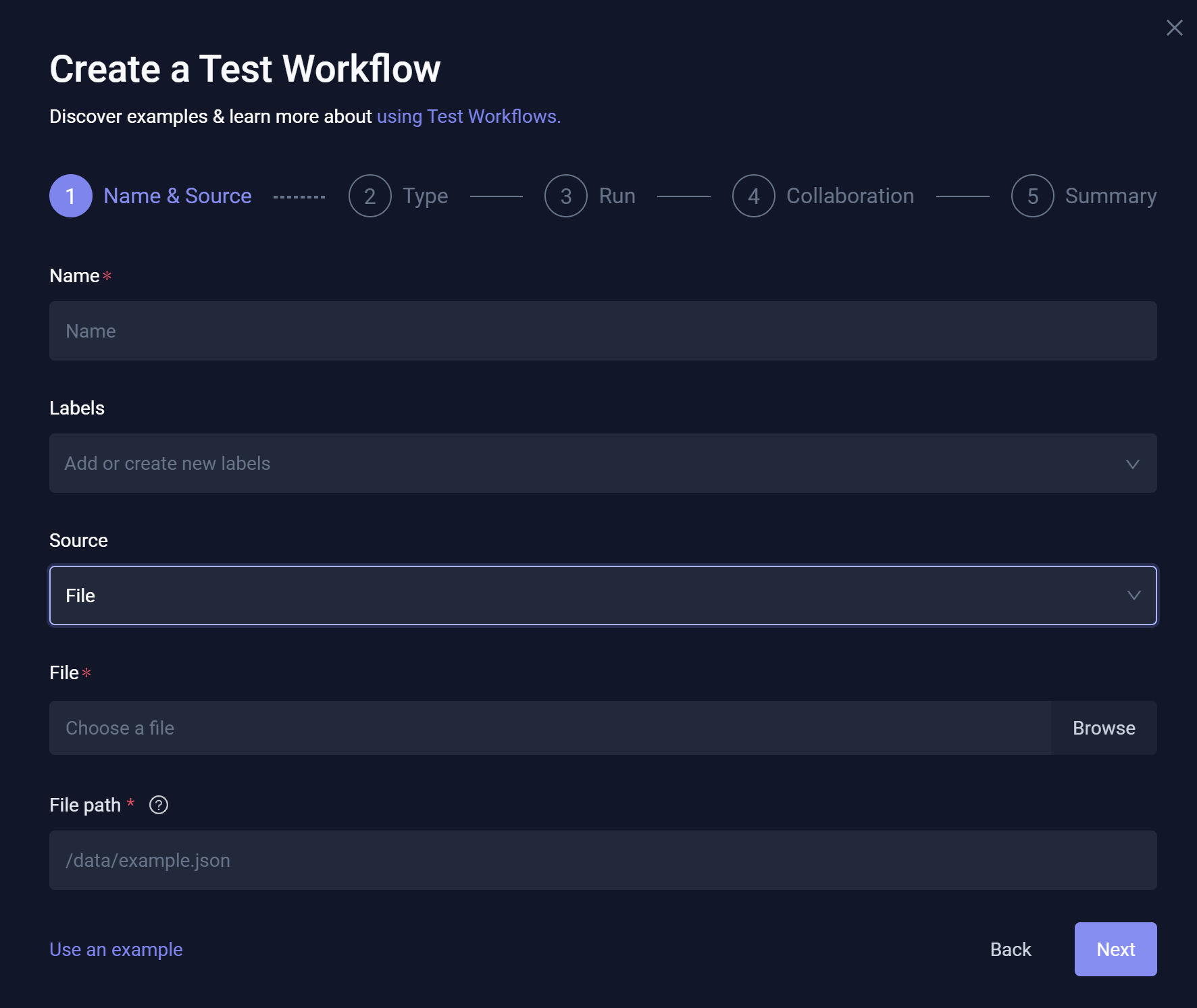 Workflow Wizard – File Source